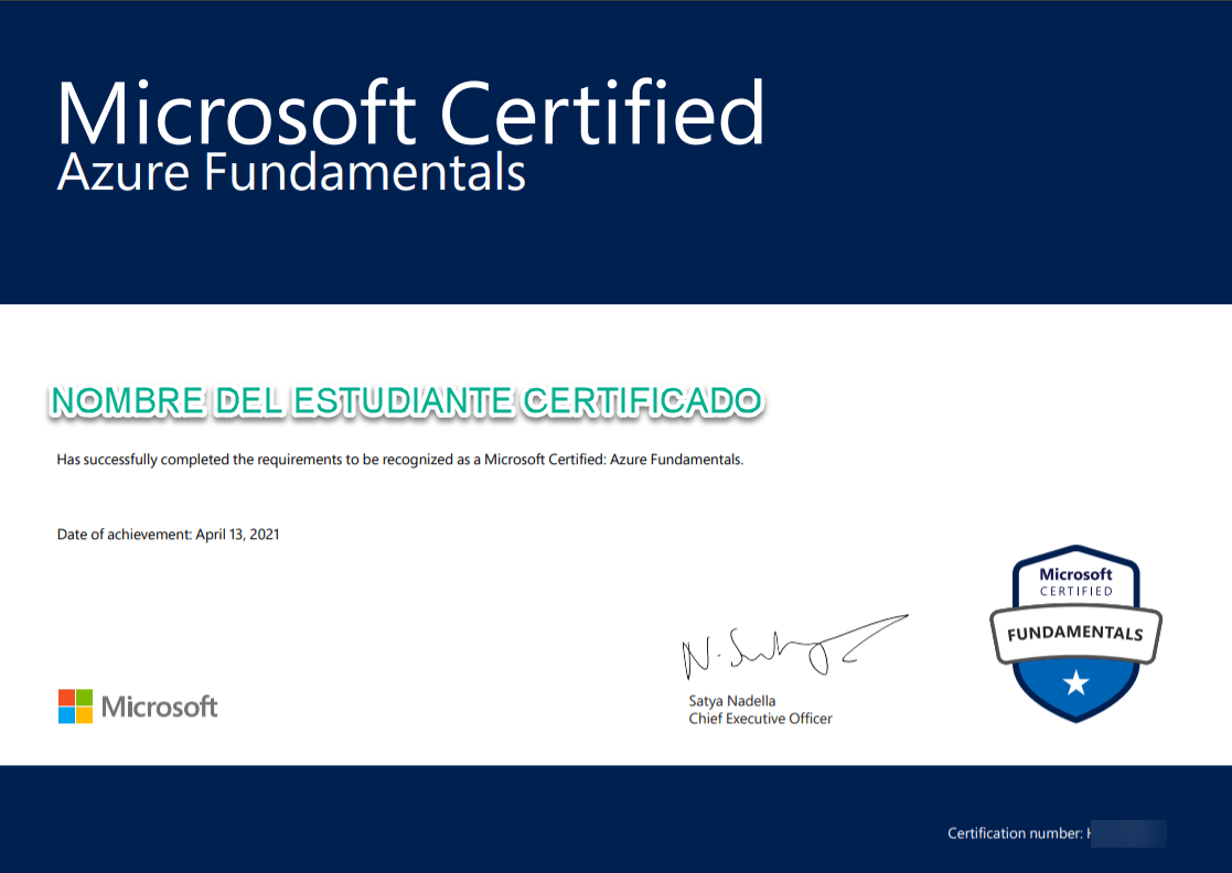 Certificación Oficial Azure Fundamentals AZ-900