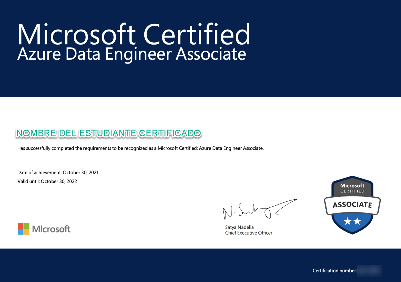 Certificación Oficial Data Engineer DP-203