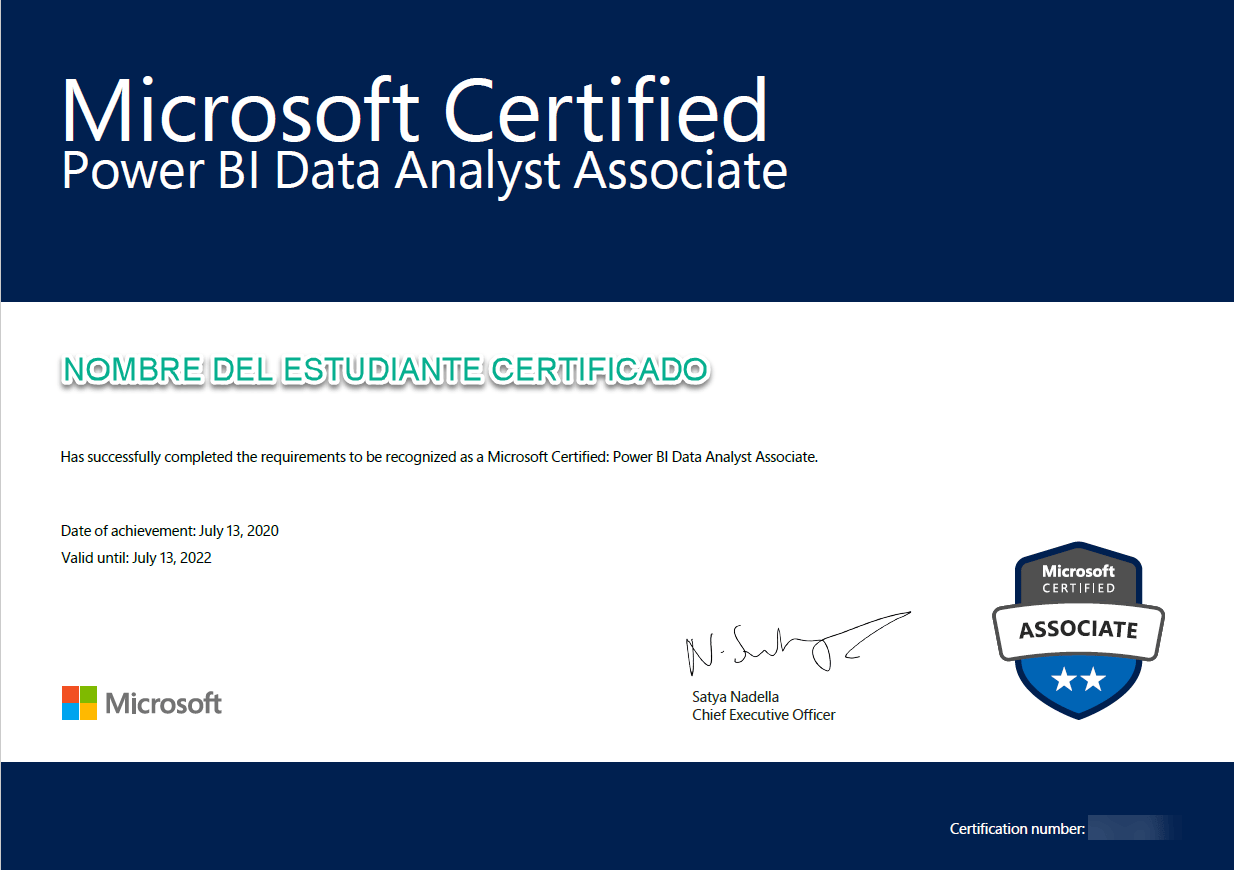 Certificación Oficial Power BI